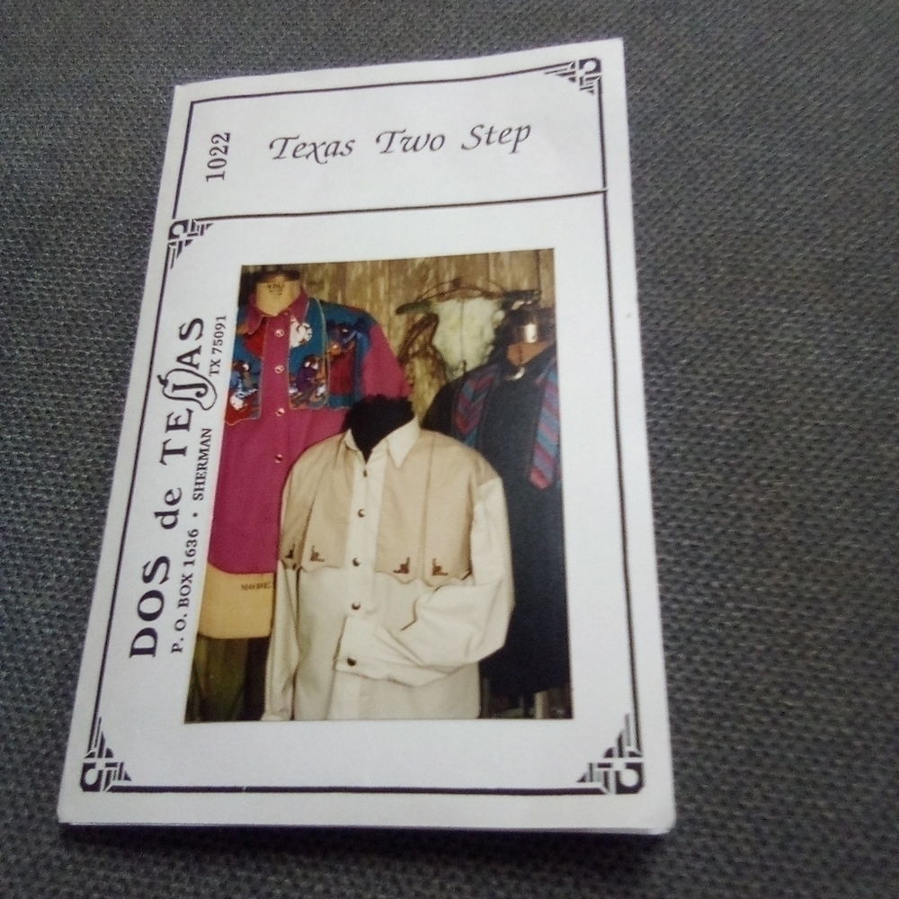 Dos de Tejas Sewing Pattern Texas Two Step 1022 Women's Western Shirts Size 8-18